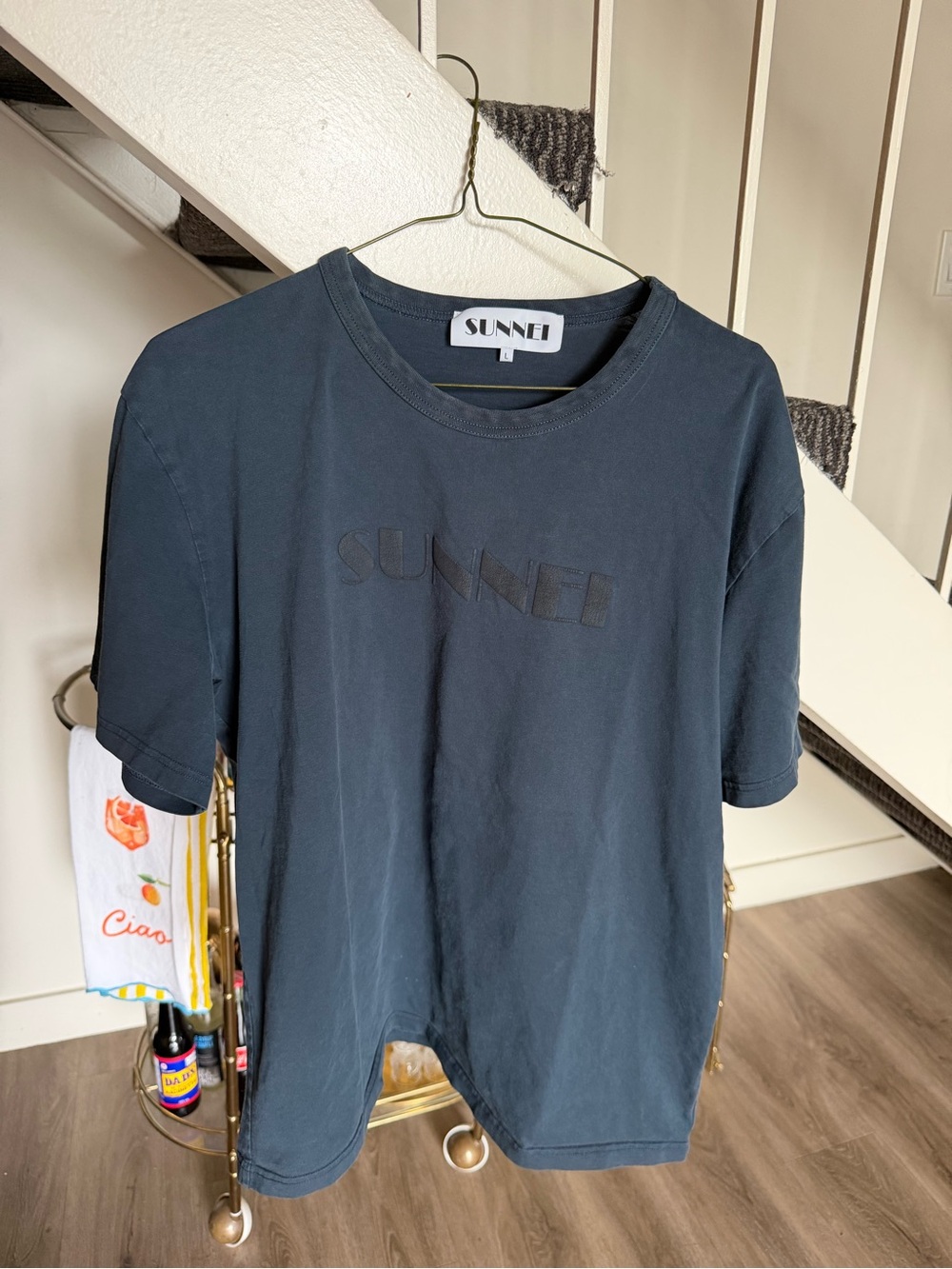 SUNNEI Logo T-Shirt Blue Size L